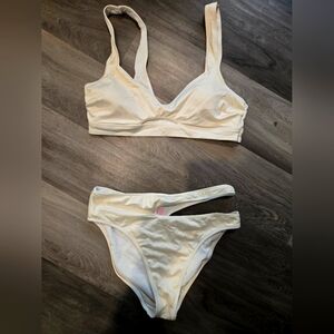 Victoria secret white two piece bikini